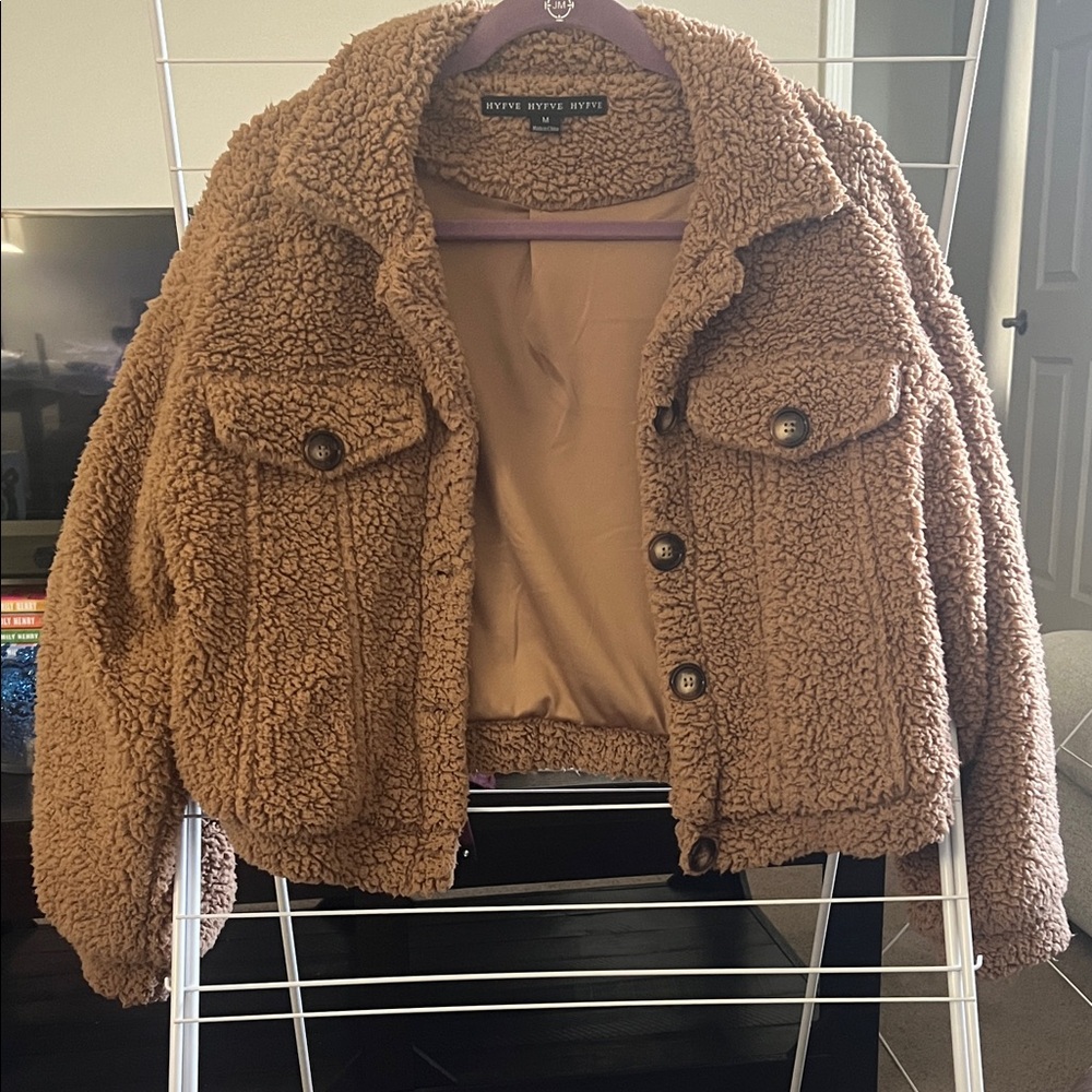 HYFVE Brown Teddy Jacket
